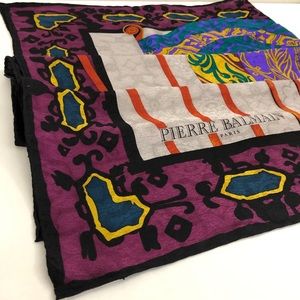 Vintage Pierre BALMAIN Silk Scarf Wrap
